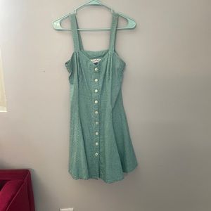 Rampage Green Gingham Dress! Size S.